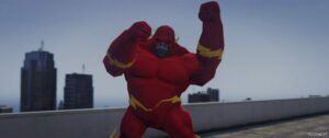 GTA 5 Player Mod: Flash Gorilla Add-On PED (Image #2)