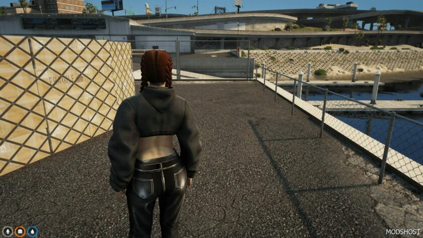 GTA 5 Player Mod: Cropped Hoodie (Featured)