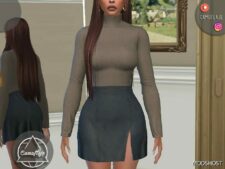 Sims 4 Female Clothes Mod: Blouse & Skirt – SET 383 (Featured)