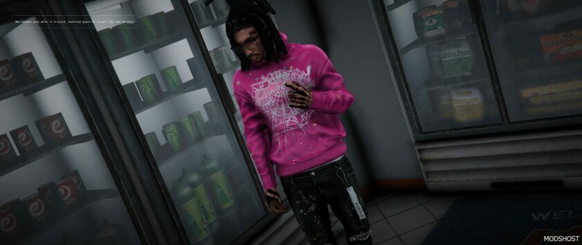 GTA 5 Player Mod: Spider Hoodies for MP Male (Featured)