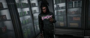 GTA 5 Player Mod: Spider Hoodies for MP Male (Image #3)