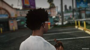 GTA 5 Player Mod: Short Messy Afro for MP Male (Image #3)