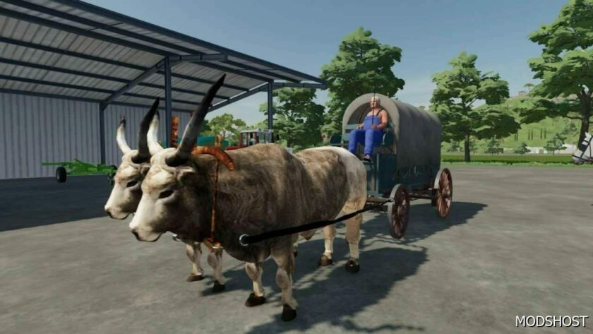 FS22 Mod: Draft Horse and OX Pack (Featured)