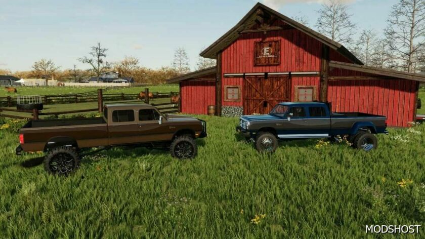 FS22 Car Mod: 1991 RAM W350 (Featured)