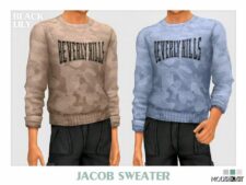 Sims 4 Teen Clothes Mod: Jacob Sweater (Featured)