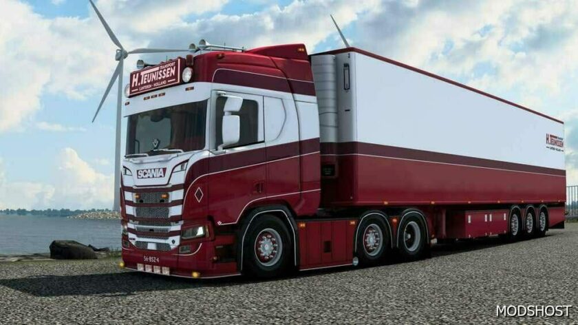 ETS2 Scania Truck Mod: R530 + Chereau H.teunissen 1.49 (Featured)