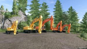 FS22 Hitachi Forklift Mod: Oldgen Deere/Hitachi Excavator Pack (Image #9)