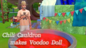 Sims 4 Mod: Chili Cauldron Makes Voodoo Doll (Featured)