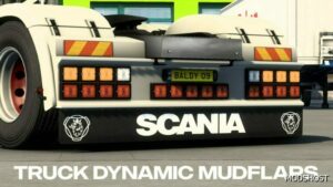 ETS2 Scania Part Mod: Truck Dynamic Mudflaps 1.49 (Featured)