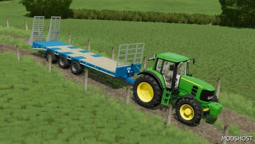 FS22 Mod: Stewart LOW Loader Bale Trailer Flatbed (Featured)