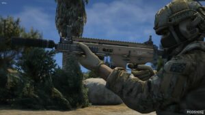 GTA 5 Weapon Mod: RON FN Scar-L CQC (2 Versions) (Image #5)