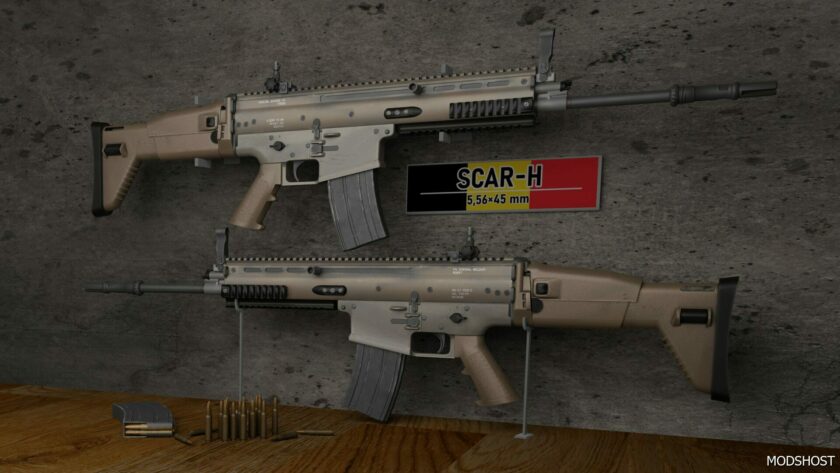 GTA 5 Weapon Mod: RON FN Scar-H (4 Versions) (Featured)