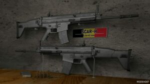 GTA 5 Weapon Mod: RON FN Scar-H (4 Versions) (Image #2)