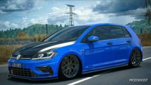 ETS2 Volkswagen Car Mod: Golf R Line 7.5 2018 1.49 (Featured)