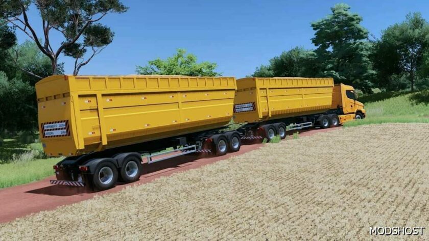 FS22 Trailer Mod: Lizard Dumper Roadtrain (Featured)