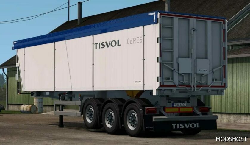 ETS2 Mod: Tisvol Tipper Trailer Addon by Kast V 1.1.4 1.49 (Featured)