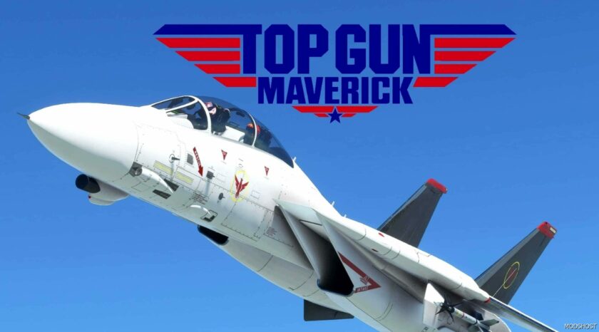 MSFS 2020 Livery Mod: DC Designs F-14A TOP GUN Maverick “Phoenix” (Featured)