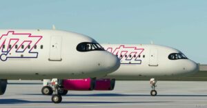 MSFS 2020 8K Livery Mod: A32NX Wizz AIR Fleet Pack 8K (V3) Ha-Lja,B,C,D,E,F V3.0 (Image #5)