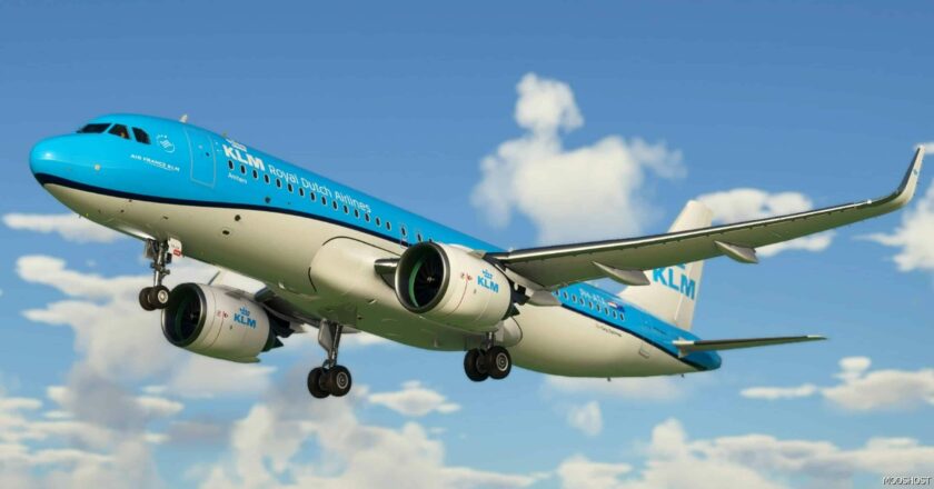 MSFS 2020 A320 Mod: KLM A320 | 10K Livery V1.2 (Featured)