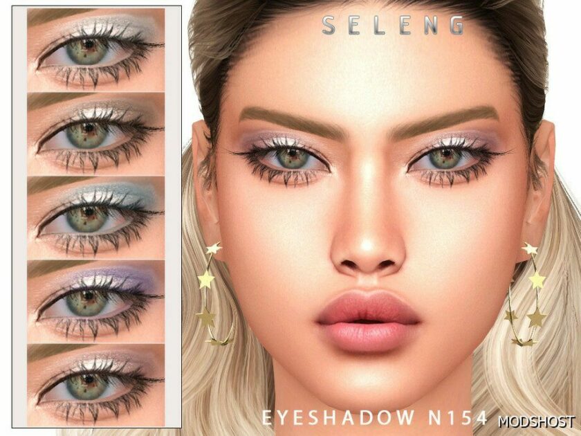 Sims 4 Elder Makeup Mod: Eyeshadow N154 (Featured)