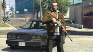 GTA 5 Player Mod: Niko Bellic (GTA Online) V1.0B (Fingerless Gloves) (Featured)