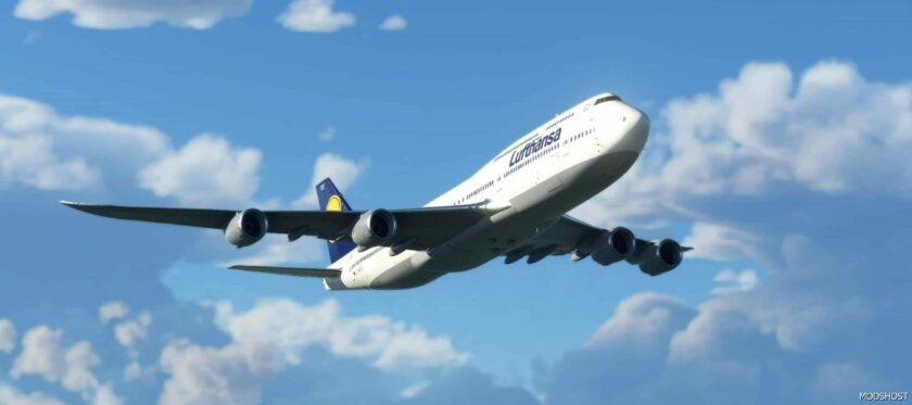 MSFS 2020 Lufthansa Livery Mod: Asobo Boeing 747-8I Lufthansa (D-Abyu) V1.1.0 (Featured)