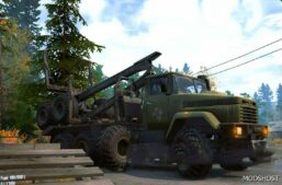 MudRunner Kraz Mod: -64372 Logger Truck (Featured)