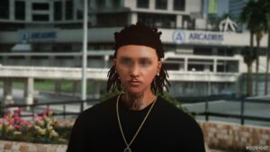 GTA 5 Player Mod: Tied Dreads for MP Male (Image #2)