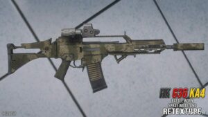 GTA 5 Weapon Mod: ‘HK G36 KA4’ Woodland Spray Retexture (Image #3)