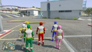 GTA 5 Player Mod: Gosei Sentai Dairanger (Gosei Sentai Dairenjaa) (Addon PED) (Image #3)