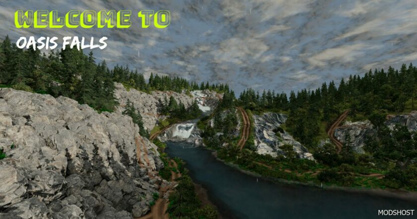 BeamNG Map Mod: Welcome to Oasis Falls 0.31 (Featured)