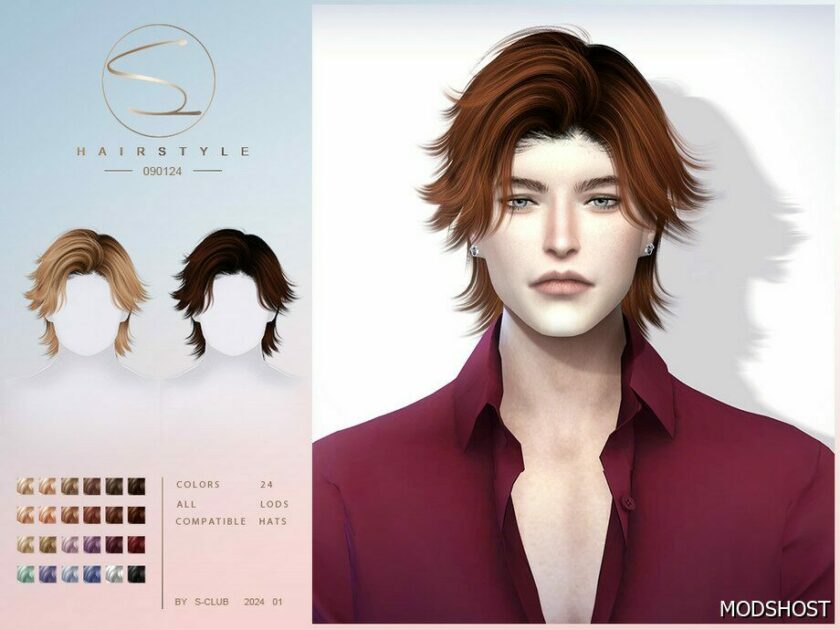 Sims 4 Male Hair Mod: Short Male Style 090124 (Featured)