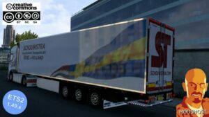 ETS2 Krone Trailer Mod: Cool Liner Schouwstra ETS2 1.49 (Image #2)