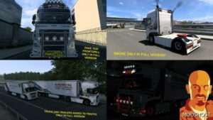 ETS2 DAF Truck Mod: XF Moulin Rouge Schouwstra 1.49 (Image #2)