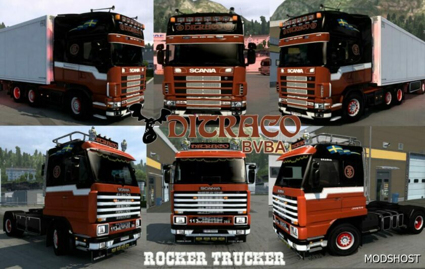 ETS2 Mod: Ditraco Transport Bvba Skin Pack (Featured)