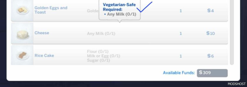 Sims 4 Mod: Require Cooking Ingredients (Script Edition) (Featured)