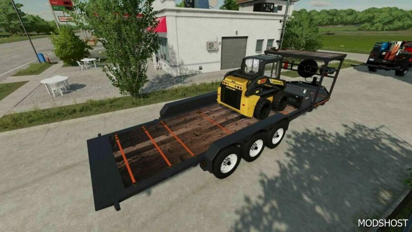 FS22 Mod: Felling Skid Steer Trailer Updated (Featured)