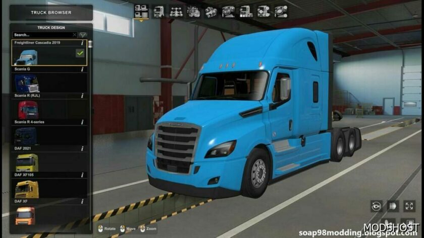 ETS2 Freightliner Truck Mod: Cascadia 2022 by Soap98 V1.2.5 1.49 (Featured)