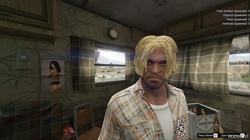 GTA 5 Player Mod: NEW Yellow Hair for Trevor (Featured)