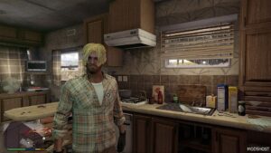 GTA 5 Player Mod: NEW Yellow Hair for Trevor (Image #3)