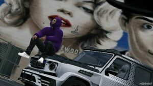 GTA 5 Player Mod: Hoodie Design 4 Different Colors for Franklin (Image #2)