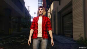 GTA 5 Player Mod: MP Female Custom Plaid Shirts (Image #2)