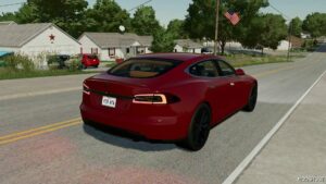 FS22 Tesla Car Mod: Model S 2014 (Image #4)