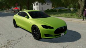 FS22 Tesla Car Mod: Model S 2014 (Image #5)