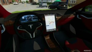 FS22 Tesla Car Mod: Model S 2014 (Image #6)