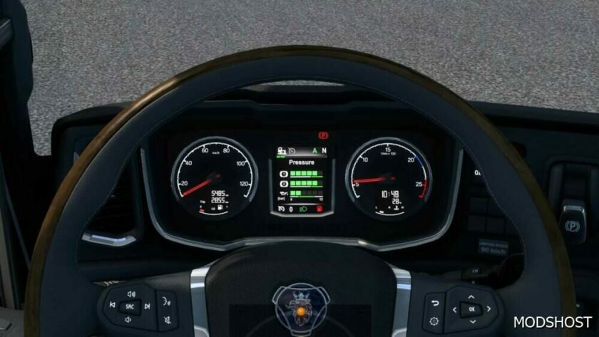 ETS2 Scania Mod: NG Improved Dashboard V4.8 (Featured)