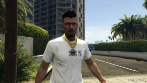 GTA 5 Player Mod: Gold Skull Chain for MP Male Sp/Fivem Ready V1.1 (Image #2)