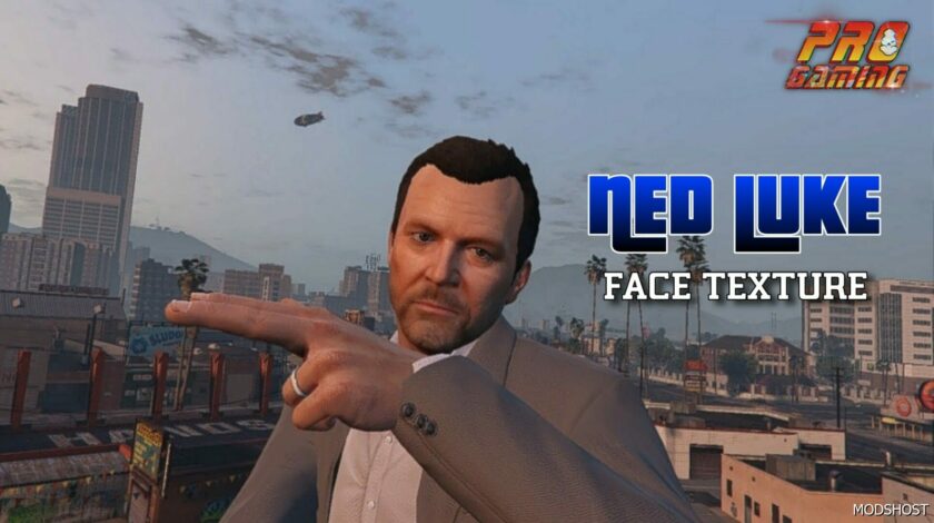 GTA 5 Player Mod: NED Luke’s Face for Michael (Featured)