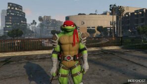 GTA 5 Player Mod: Raphael (Tmnt) – Fortnite Add-On PED (Image #2)