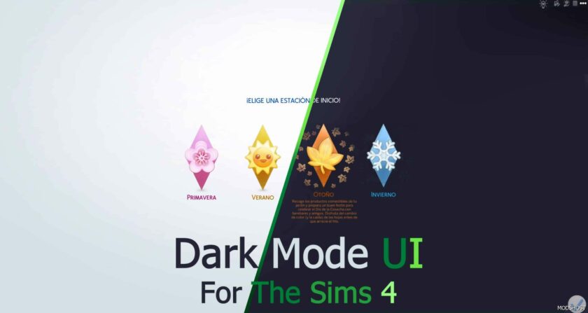 Sims 4 Mod: Dark Mode UI for The Sims 4 (Featured)